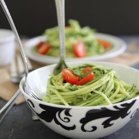 Zucchini Pasta - Recipe photo by Running to the Kitchen