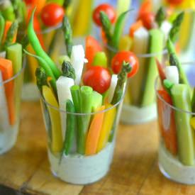 Green Goddess Veggie Dip Cups - Recipe photo by theviewfromgreatisland