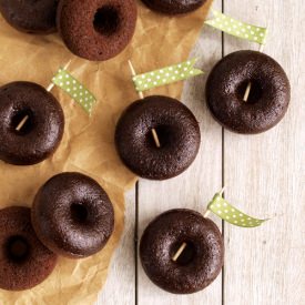 Baked Mini Chocolate Donuts - Recipe photo by food-4tots