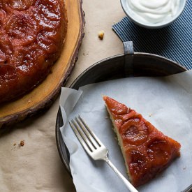 Sour Plum Upside Down Cake - Recipe photo by acozykitchen