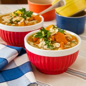 Chunky Butternut & Chickpea Soup - Recipe photo by annmcdonald