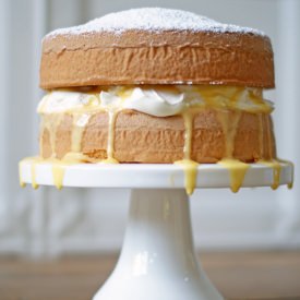 Vanilla and Passionfruit Sponge - Recipe photo by simmerandboyle