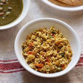 Tofu Bhurji - Recipe photo by vegrecipesofindia