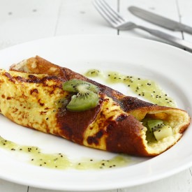 Soufflé Omelette with Kiwi Sauce - Recipe photo by justasdelish