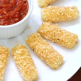 Baked Mozzarella Sticks - Recipe photo by Circle B Kitchen