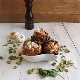 Caponata Stuffed Artichokes - Recipe photo by FoodPhilosophies