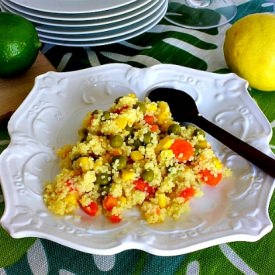 Vegetable Coucous with Citrus - Recipe photo by OurFamilyEats