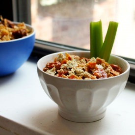 Vegan Buffalo Chik'n & Pasta - Recipe photo by mollyeatsseitan