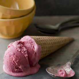 Roasted Plum Cardamom Ice Cream - Recipe photo by siftandwhisk