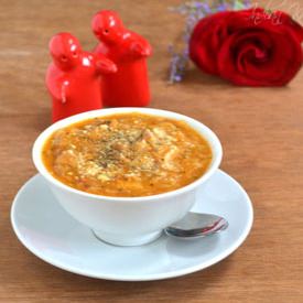 Pappa Al Pomodoro Tomato Bread Soup - Recipe photo by Indian Khana