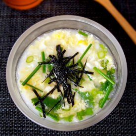 Sushi Rice Egg Drop Soup - Recipe photo by misspickledplum
