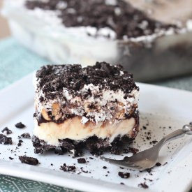DQ Knock-Off "Buster Bar" Dessert - Recipe photo by Tonya at Love of Family and Home