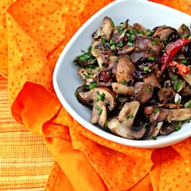 Black Pepper and Onion Mushrooms - Recipe photo by Cooking in Westchester