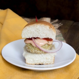 Curried Potato Sliders - Recipe photo by Indiaphile.info