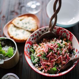Healthy Italian Chopped Salad - Recipe photo by honey and brie