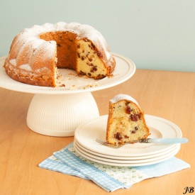 Cranberry Cream Cheese Bundt Cake - Recipe photo by Carolines Blog