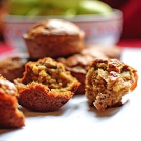 Apple and Almond Muffins - Recipe photo by Healthy Epicurean