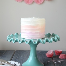 Watercolor Buttercream Cake - Recipe photo by Style Sweet CA