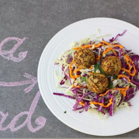 YuccaQuinoa Fritters/Saffron Aioli - Recipe photo by foodfashionparty