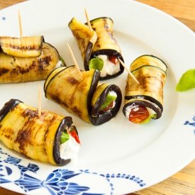 Aubergine Rolls - Recipe photo by Carolines Blog
