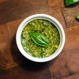 Homemade Italian Pesto - Recipe photo by heidisbridge