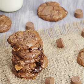 Choco-Caramel Brownie Cookies - Recipe photo by Jay12