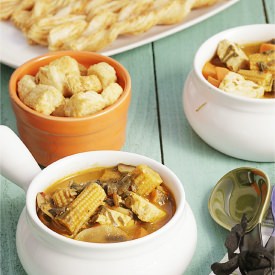 Babycorn Mushroom Soup - Recipe photo by Jay12