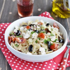 Greek Pasta Salad - Recipe photo by Happy Cook