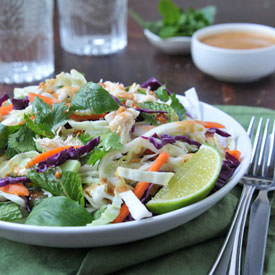 Thai-Inspired Chicken Cabbage Salad - Recipe photo by rachelcooksthai