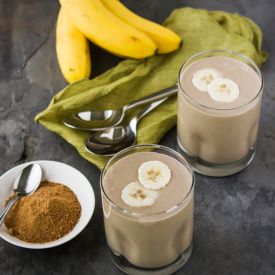 Caramelized Banana Milkshake - Recipe photo by FreeRange Human