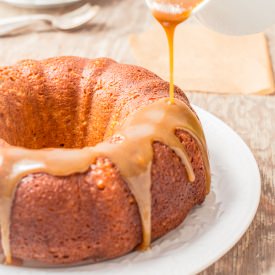 Banana Cake with Maple Caramel - Recipe photo by The Witch