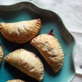 Strawberry-Rhubarb Hand pies - Recipe photo by aprilameila
