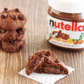 Nutella Stuffed Chocolate Cookies - Recipe photo by marriageandlaughter
