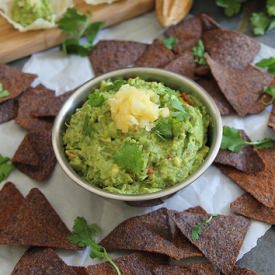 Pineapple Guacamole - Recipe photo by Running to the Kitchen
