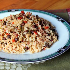 Veggie Fried Rice and Beans - Recipe photo by thegreatist