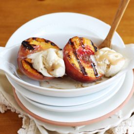 Grilled Peaches & Caramel Sauce - Recipe photo by CieraDesign