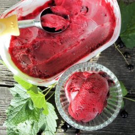 Sorbet Cassis: Blackcurrant Sorbet - Recipe photo by Lavender and Lovage