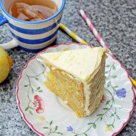 Triple-Lemon Drizzle Birthday Cake - Recipe photo by Hungry Hippo Baking Blog