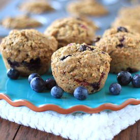 Blueberry Quinoa Muffins - Recipe photo by greensnchocolate