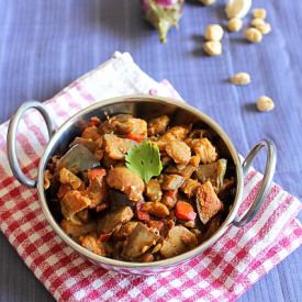 Brinjal Soya Chunks Curry - Recipe photo by prathibha Garre
