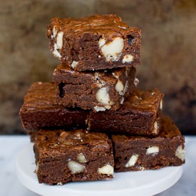 White Chocolate Macadamia Brownies - Recipe photo by buttercreamfanatic