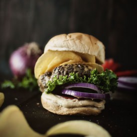 Bobby Flay’s Crunchburger - Recipe photo by kita roberts