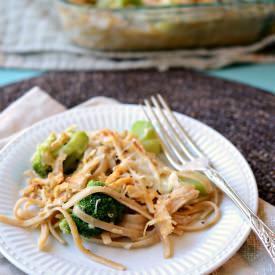 Healthy Chicken Tetrazzini - Recipe photo by Blessthismess