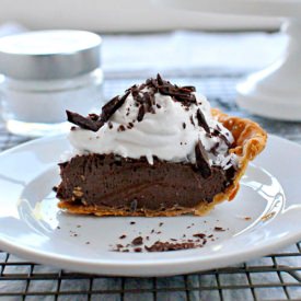 Chocolate Creme Pie w/ Coconut Whip - Recipe photo by thepigandquill
