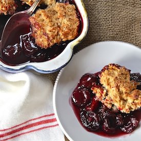 Cherry Brandy Cobbler - Recipe photo by TheWimpyVegetarian