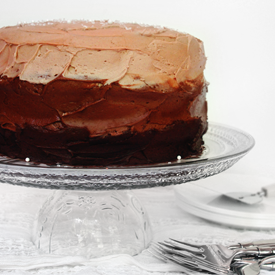 Chocolate Ombre Cake - Recipe photo by TheCollegiateBaker