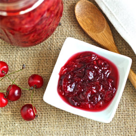 Roasted Sour Cherry Sauce - Recipe photo by kitchen_ninja