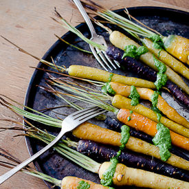 Oven Roasted Carrots with Pesto - Recipe photo by The Endless Meal