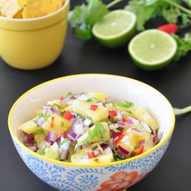 Grilled Pineapple Salsa - Recipe photo by spillthespices