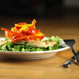 Simple Lemon Chicken with Peppers - Recipe photo by ringfingertanline